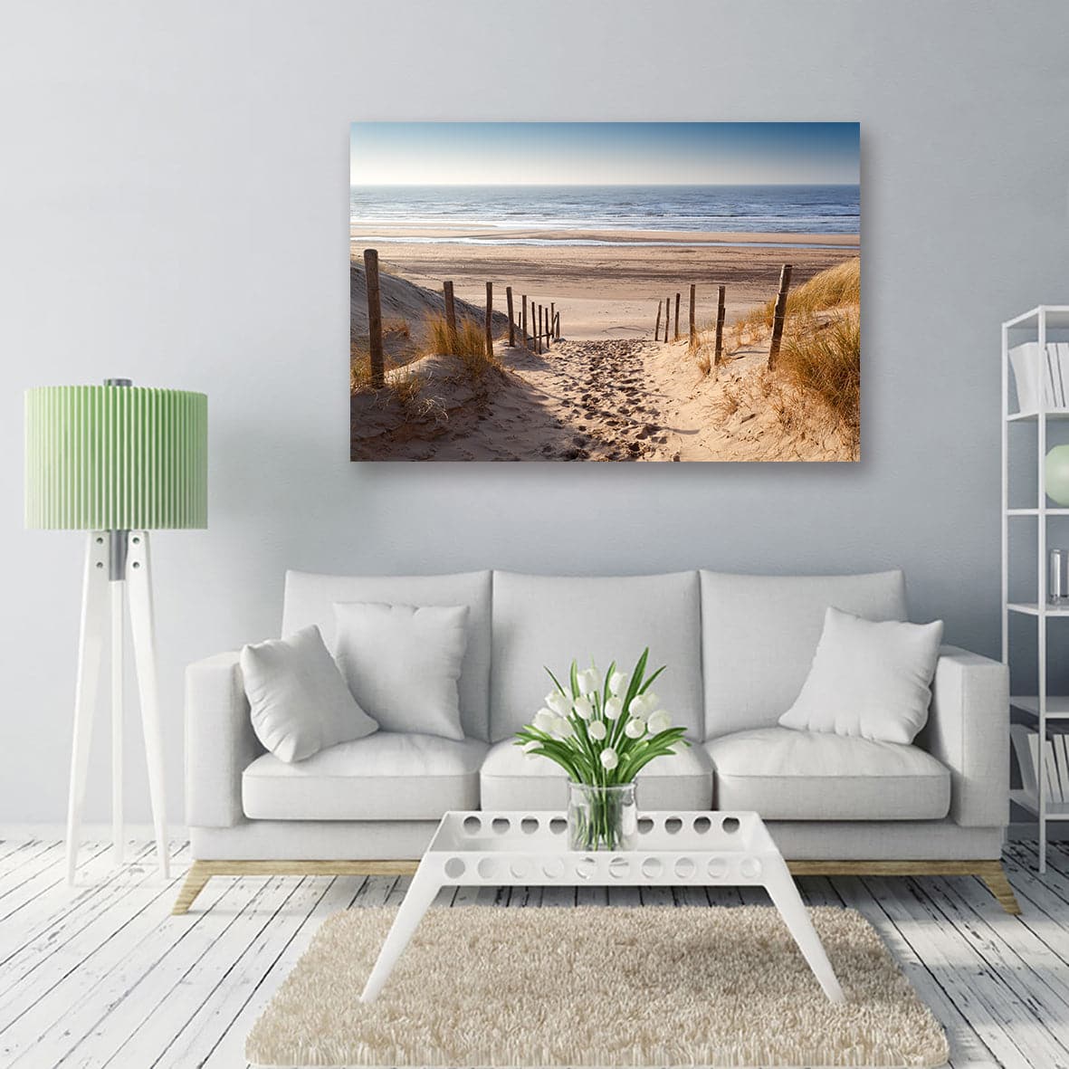 Framed 1 Panel - Waipu Beach – Love Print & Free shipping NZ