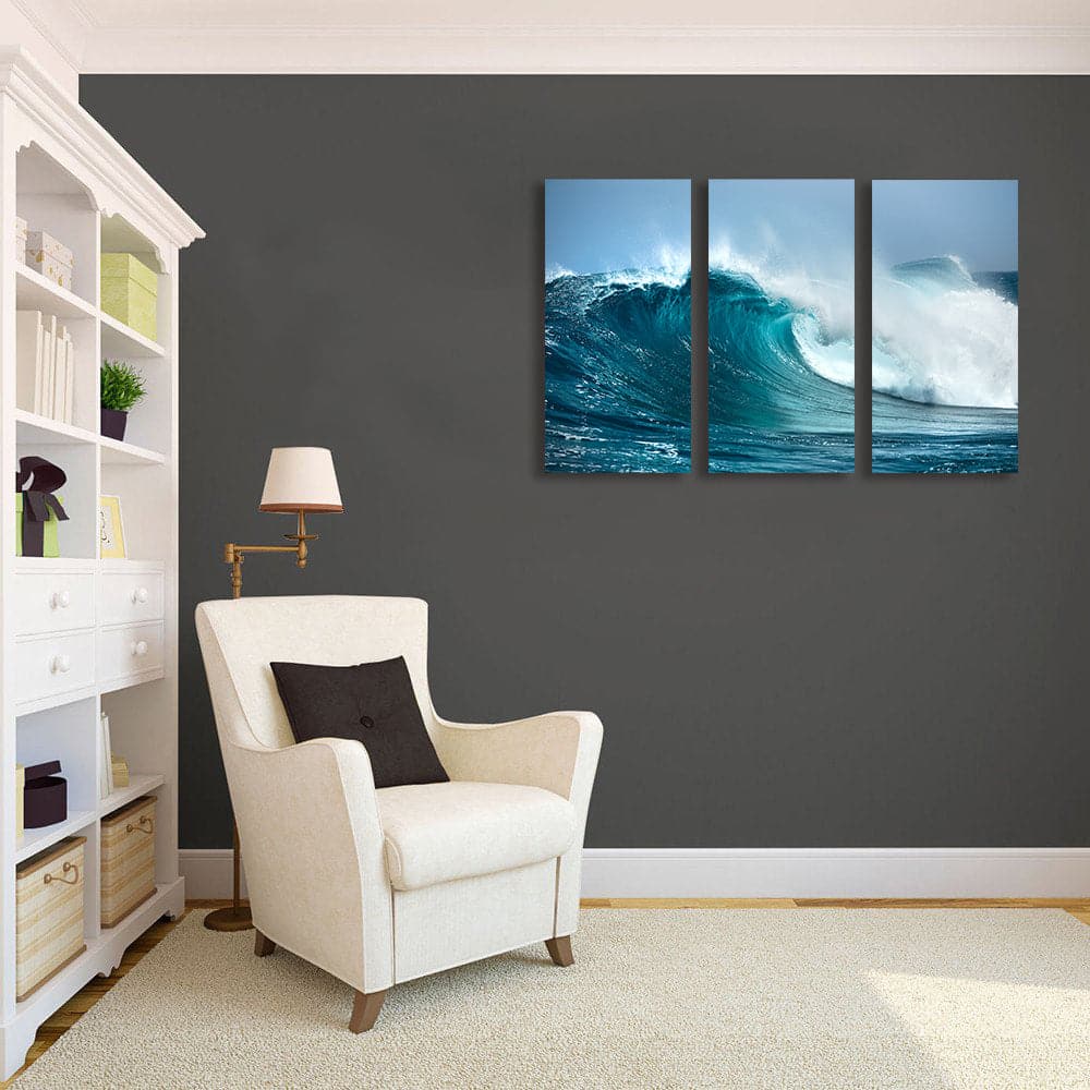 Framed 3 Panels - Wave