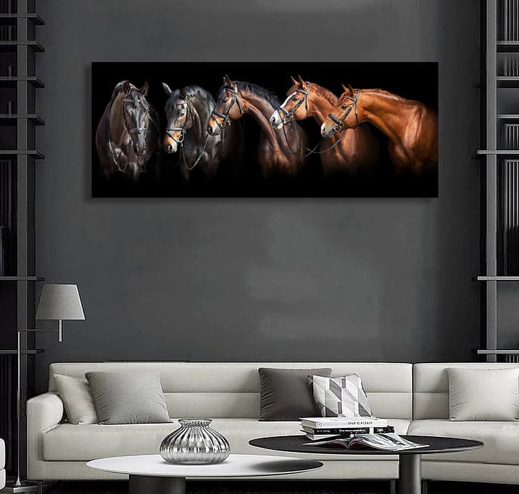 Framed 1 Panel - Horses