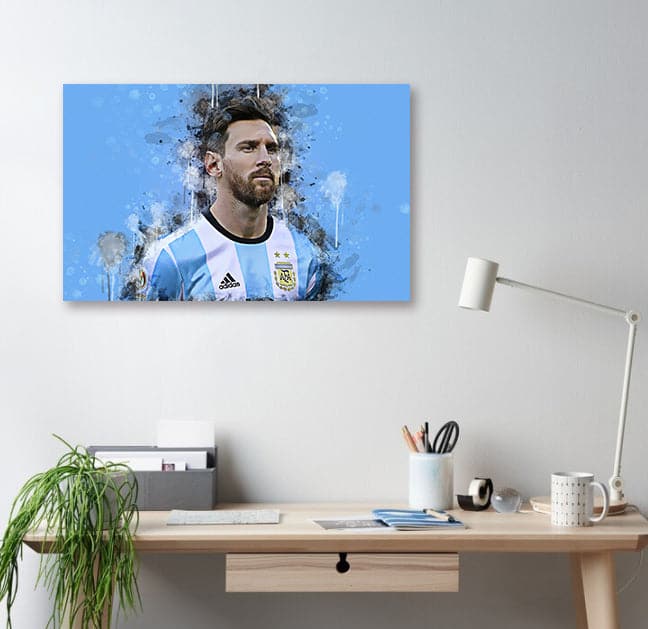 Framed 1 Panel - Lionel Messi – Love Print & Free shipping NZ