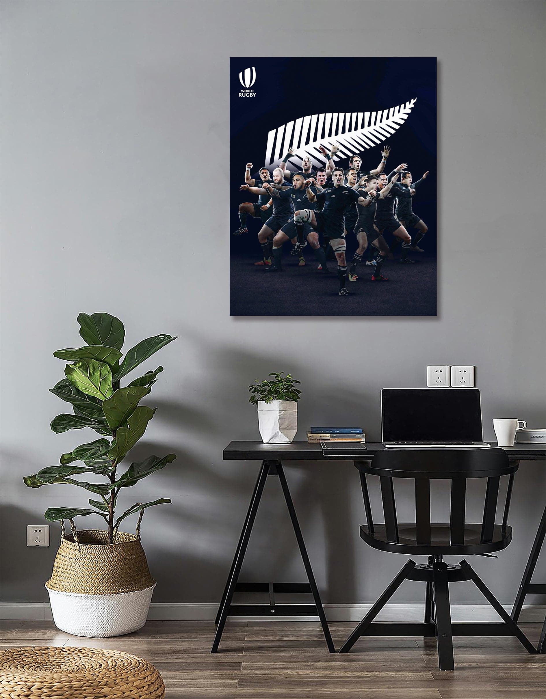 Framed 1 Panel - All Blacks