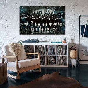 Framed 1 Panel - All Blacks