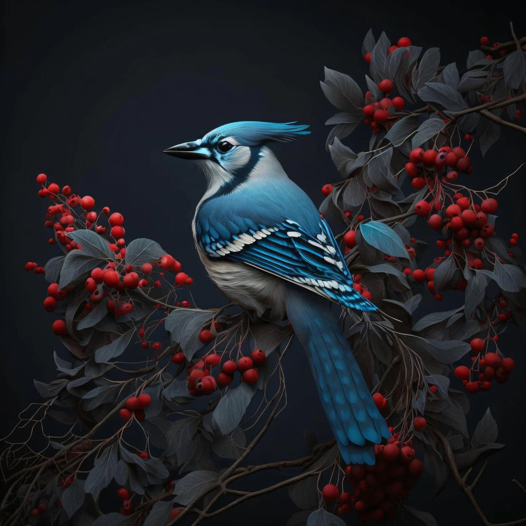 Framed 1 Panel - Blue Jay