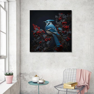 Framed 1 Panel - Blue Jay