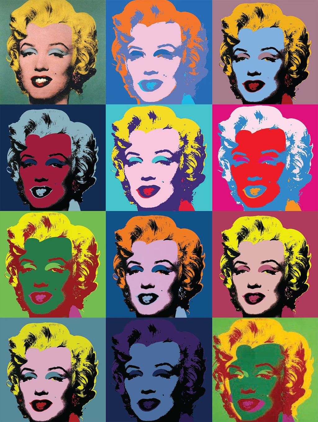 Framed 1 Panel - Pop Art - Marilyn Monroe 12 Panels by Andy Warhol