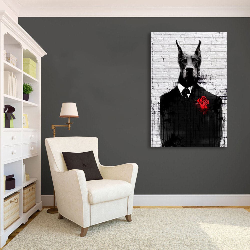 Framed 1 Panel - Mr. Doberman