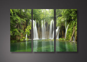 Framed 3 Panels - Waterfall