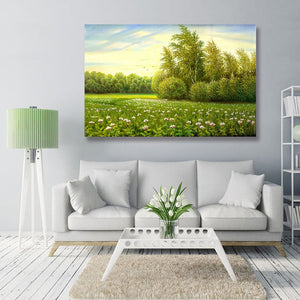 Framed 1 Panel -  Flower field