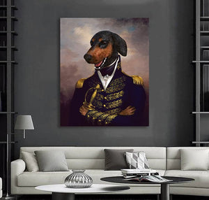 Framed 1 Panel - Doberman