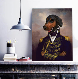 Framed 1 Panel - Doberman