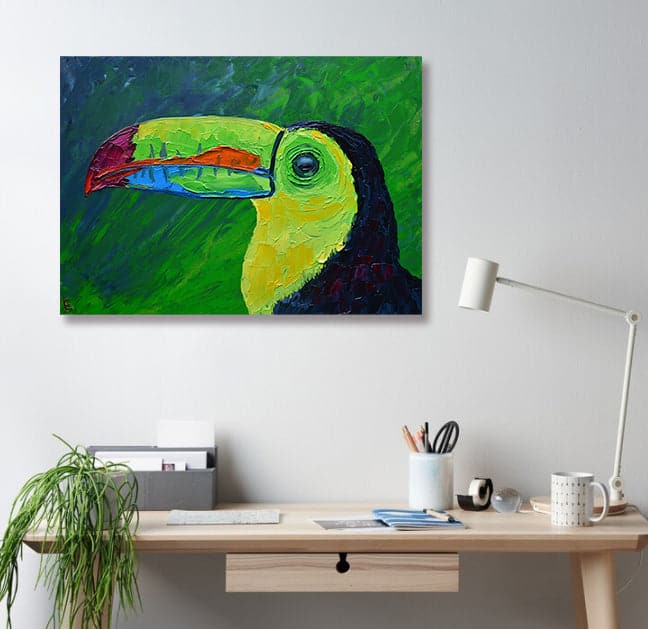 Framed Framed 1 Panel - Rainbow Toucan