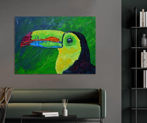 Framed Framed 1 Panel - Rainbow Toucan