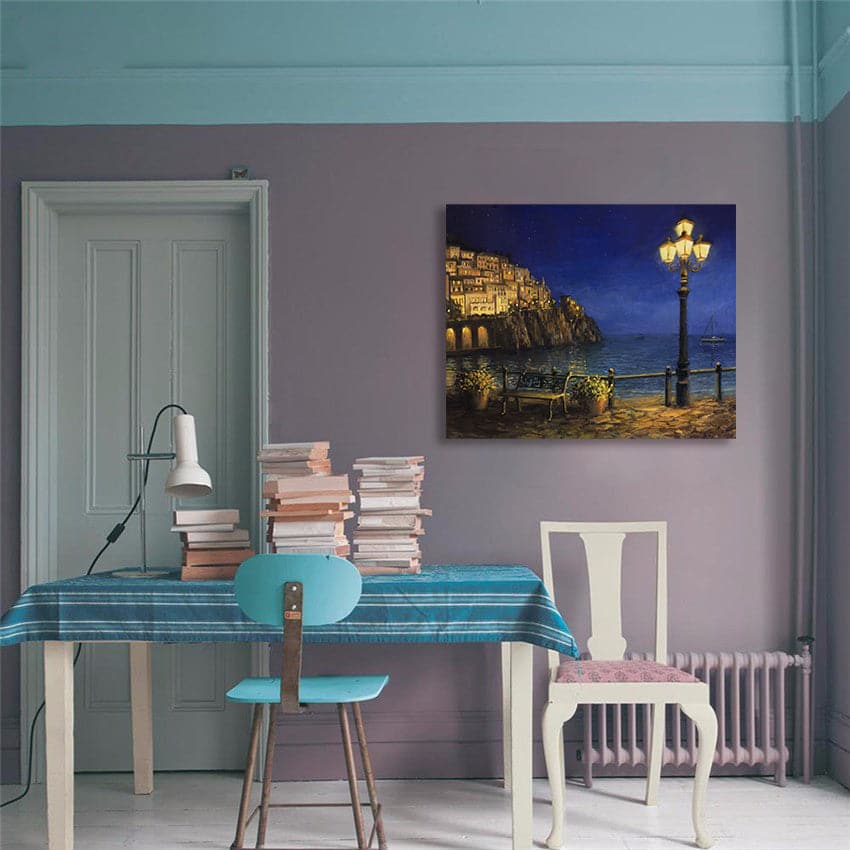 Framed 1 Panel - Summer Evening in Amalfi