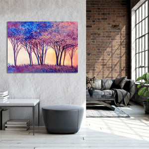 Framed 1 Panel - Colorful Trees