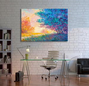 Framed 1 Panel - Colorful Autumn Trees