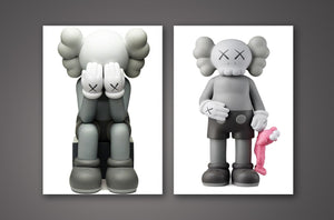 Framed 2 Panels - Kaws