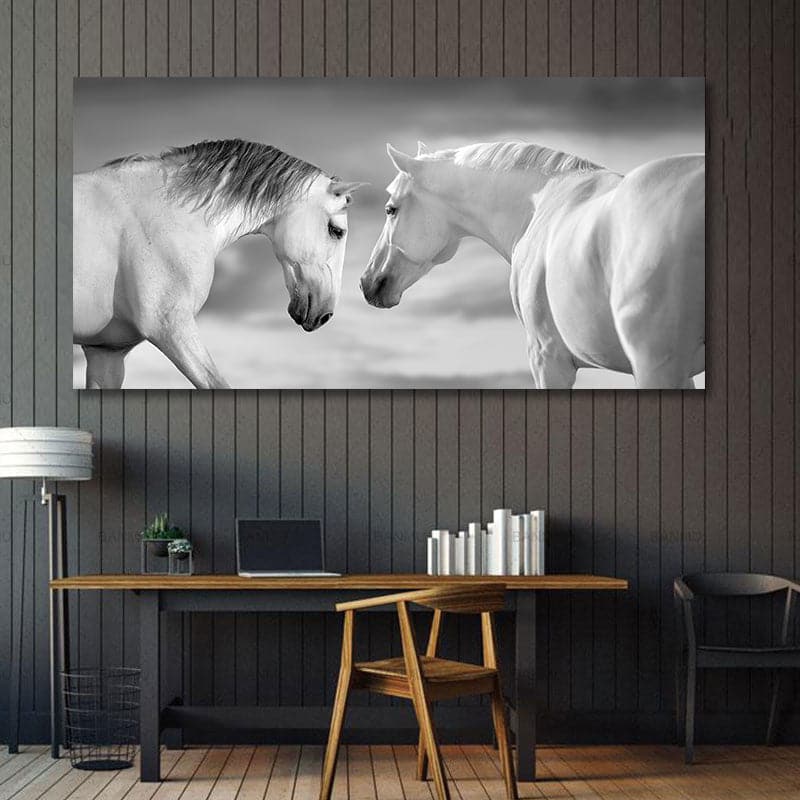 Framed 1 Panel - Whites Horses