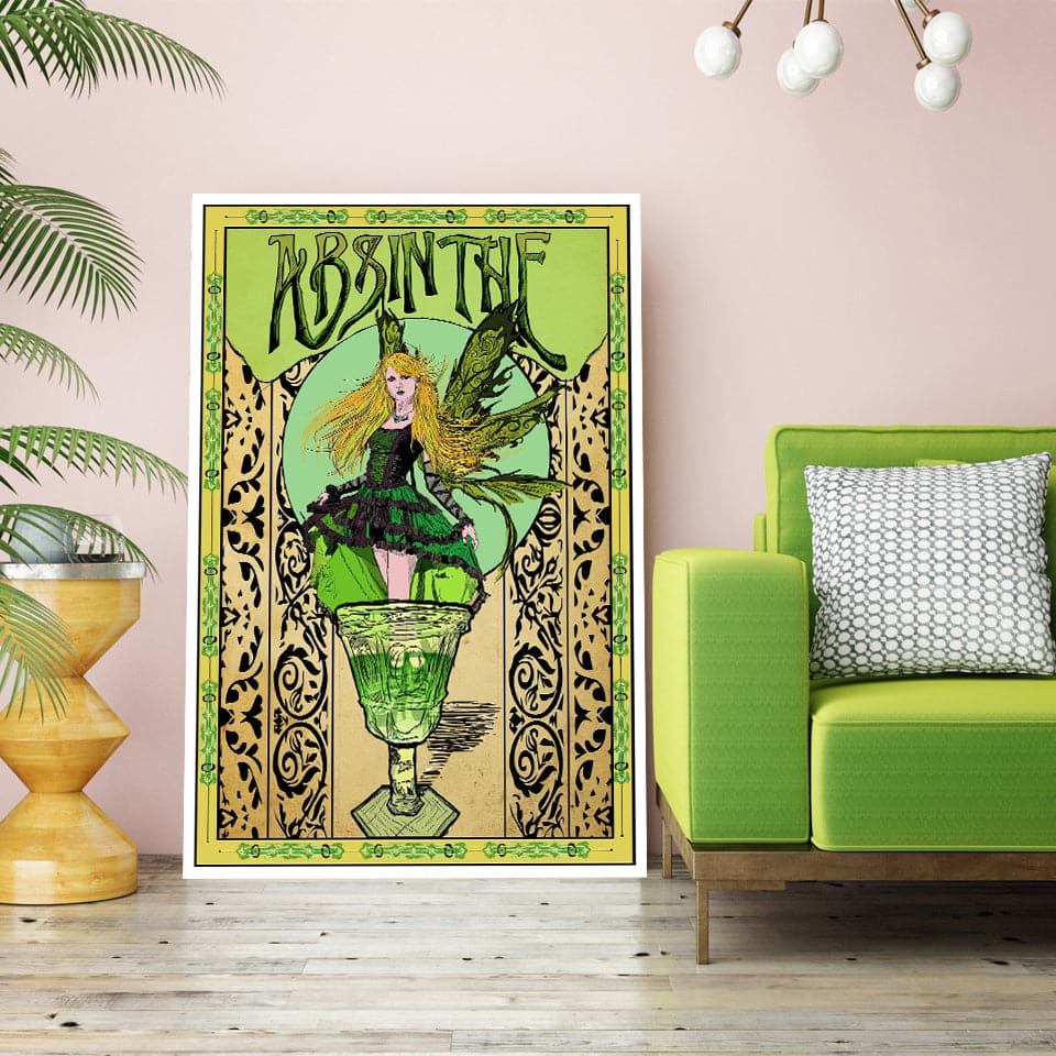 Framed 1 Panel - Absinthe