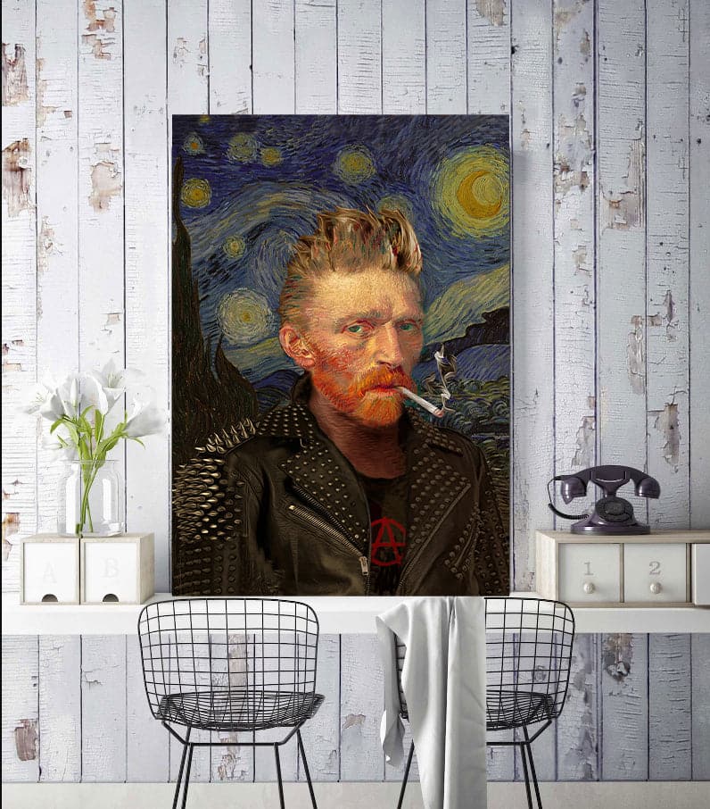 Framed 1 Panel - Funny Vincent Van Gogh