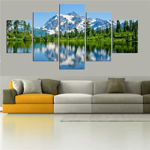 Framed 5 Panels - Landscape