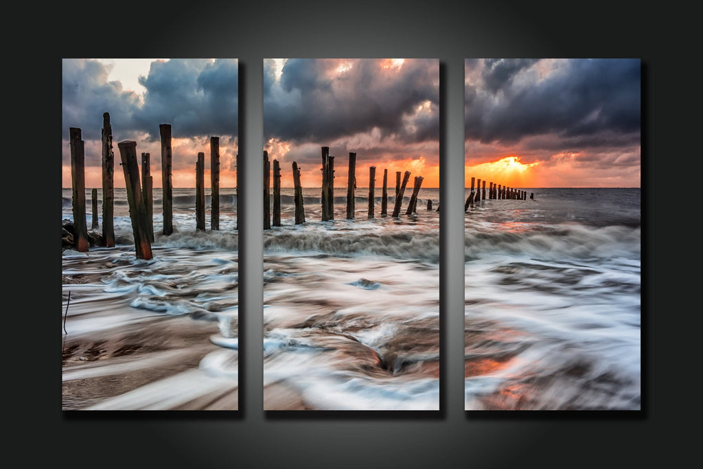 Framed 3 Panels - Seascape