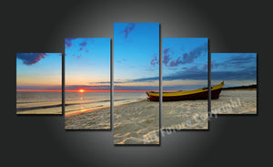 Framed 5 Panels - New Zealand