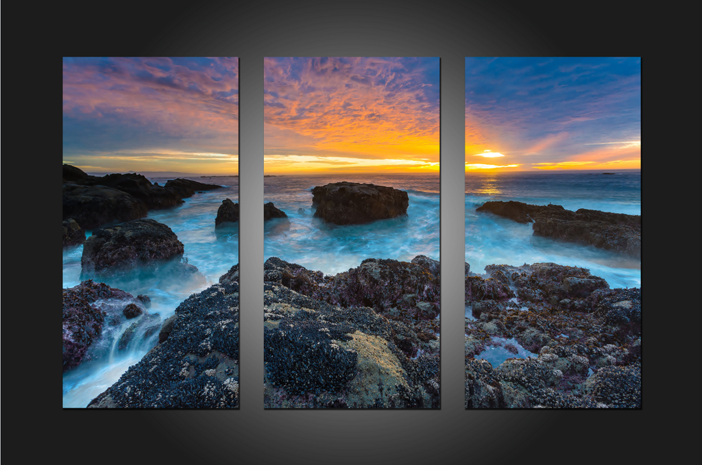 Framed 3 Panels - NZ Seascape