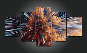 Framed 5 Panels - Abstract