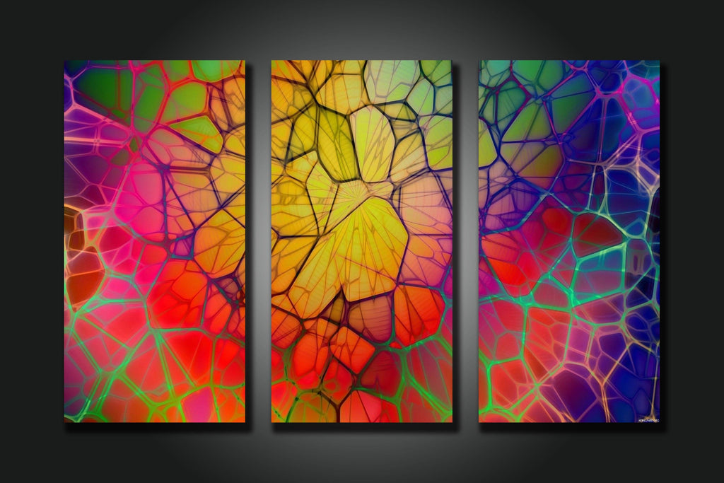 Framed 3 Panels - Abstract