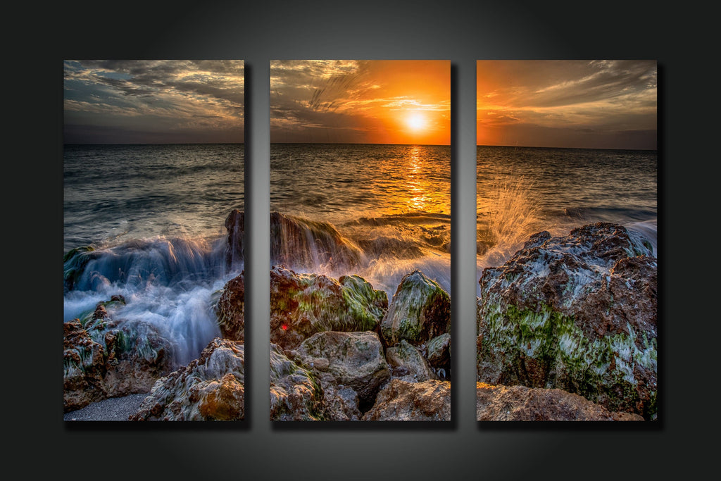 Framed 3 Panels - Seascape