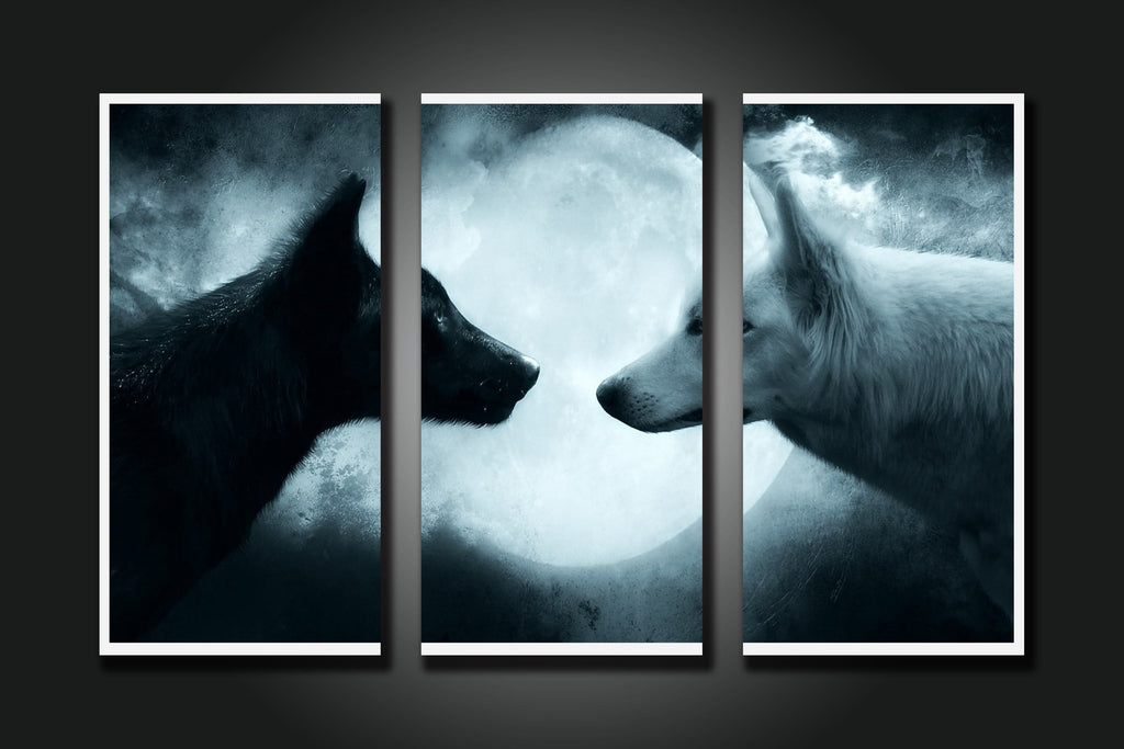 Framed 3 Panels - Wolfs