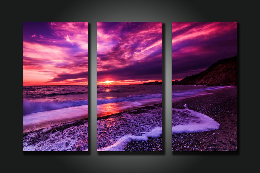 Framed 3 Panels - Sunrise