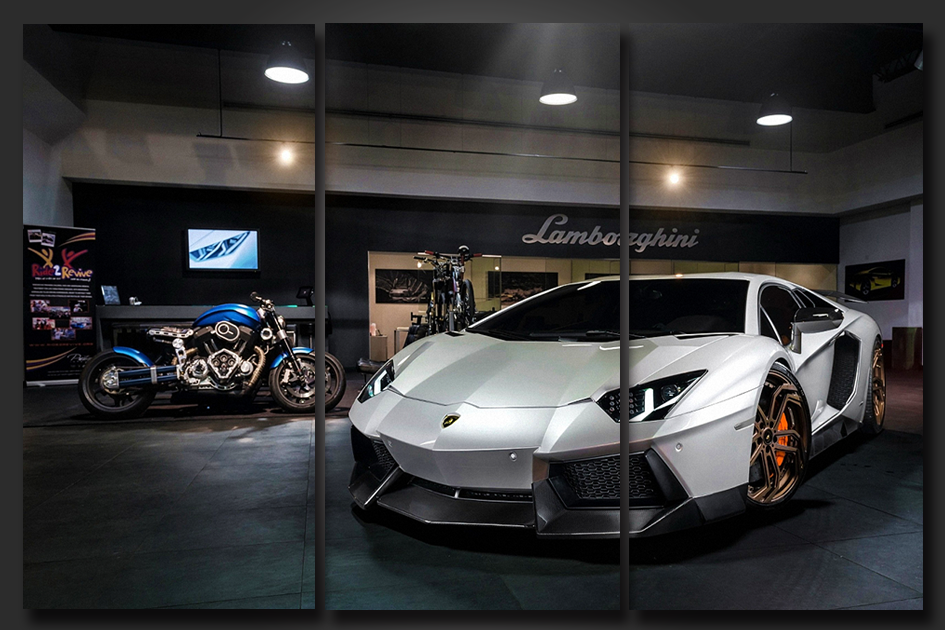 Framed 3 Panels - Lamborghini