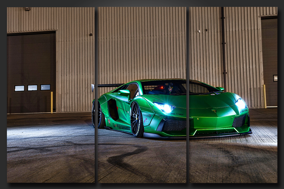 Framed 3 Panels - Lamborghini