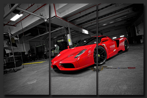 Framed 3 Panels - Ferrari