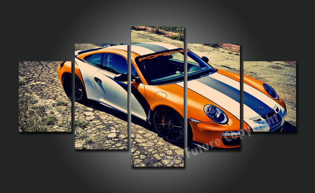 Framed 5 Panels - Porsche 911