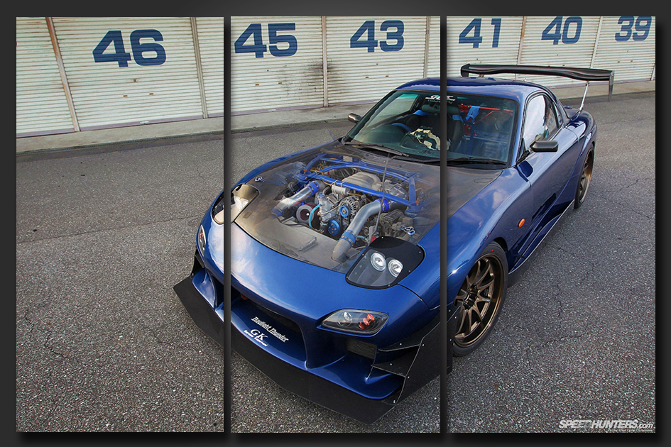 Framed 3 Panels - RE RX-7 FD3S