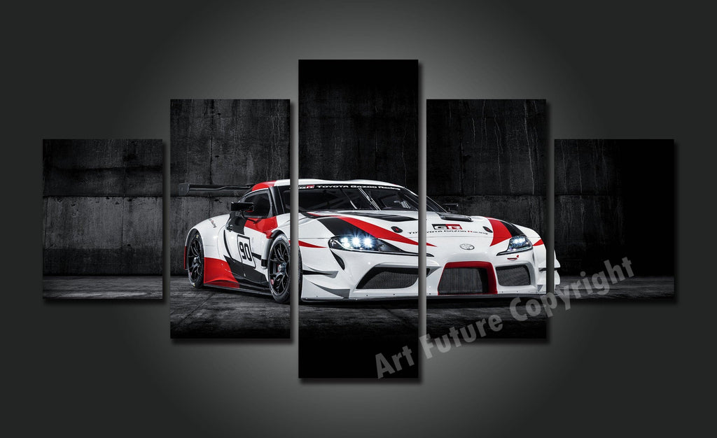 Framed 5 Panels -  Toyota Supra RZ