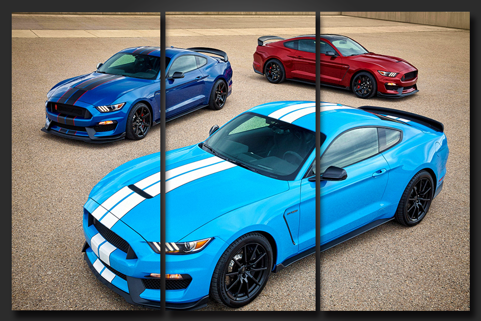 Framed 3 Panels - Ford Mustang