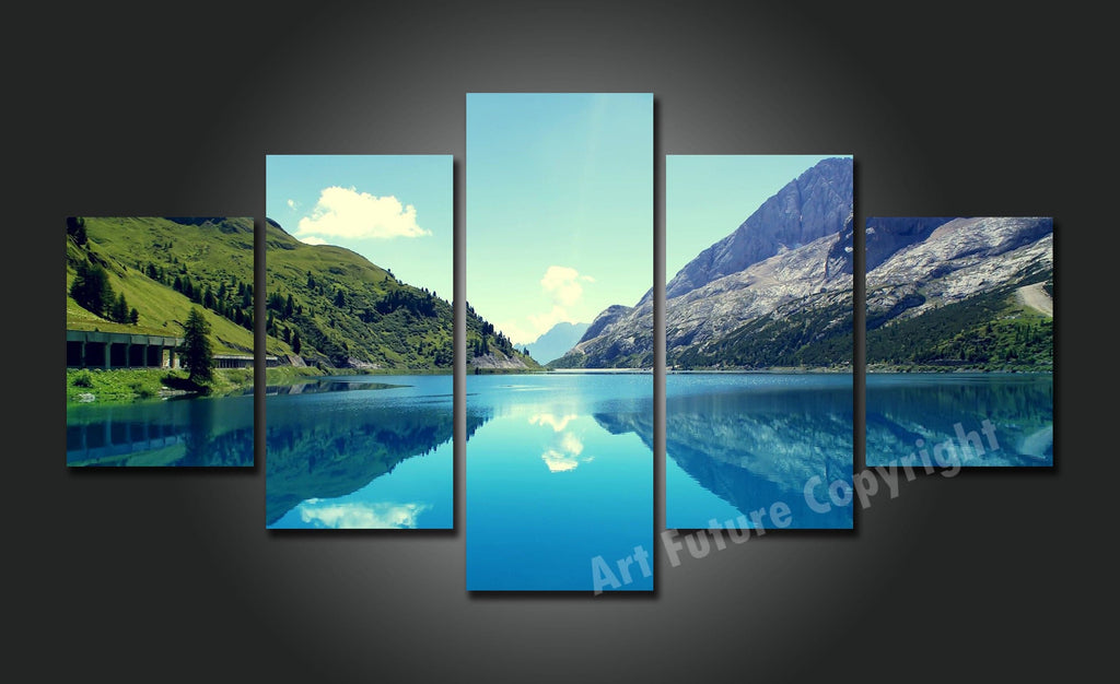 Framed 5 Panels - Landscape