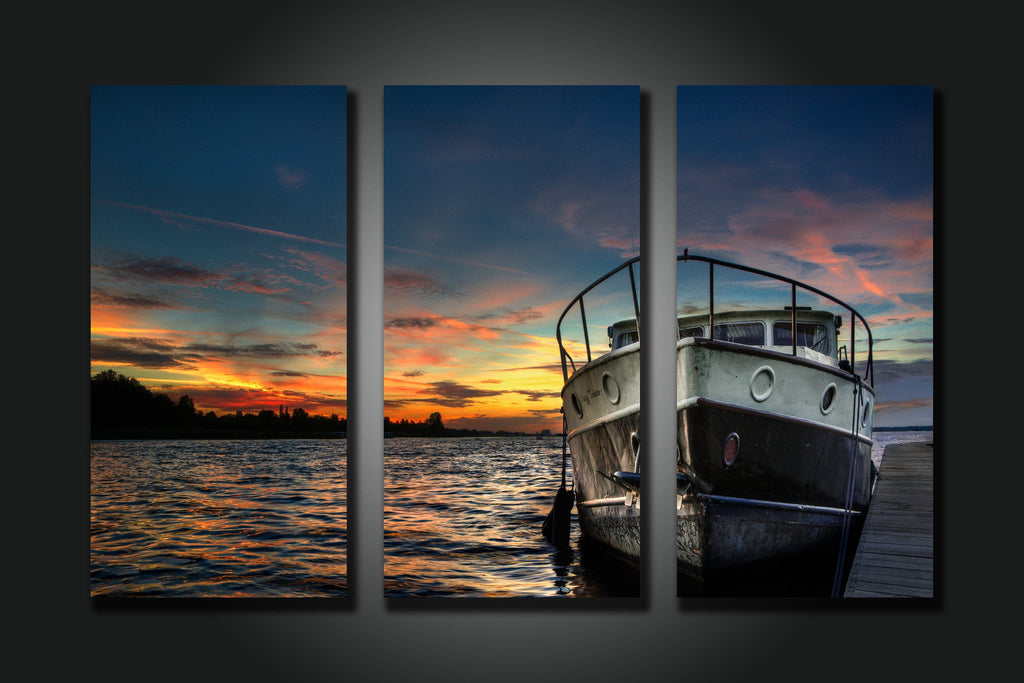 Framed 3 Panels - Seascape