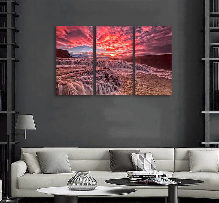 Framed 3 Panels - Sunset