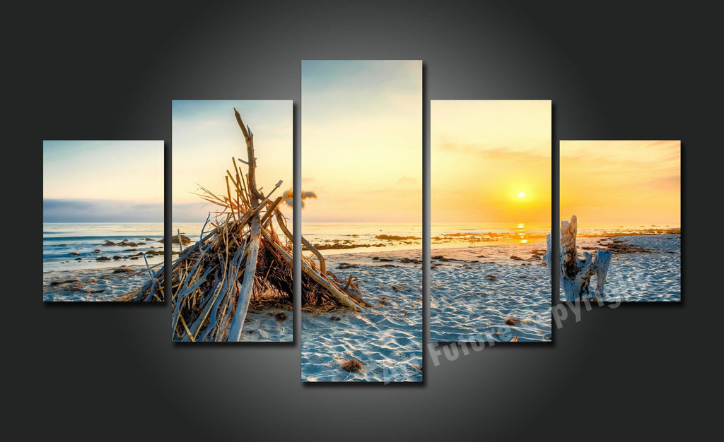 Framed 5 Panels - Landscape