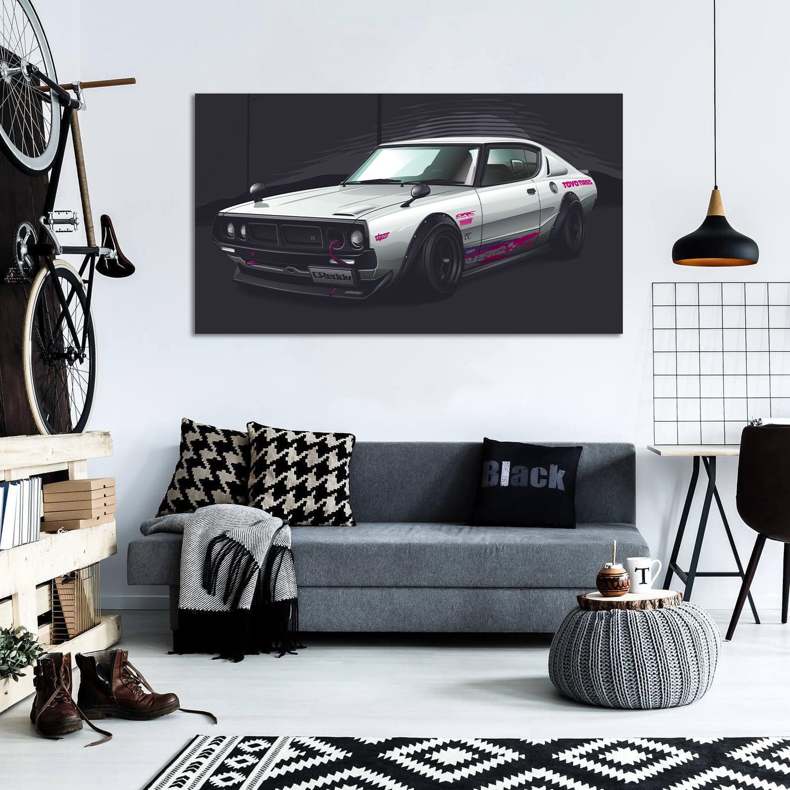 Framed 1 Panel - Nissan GTR