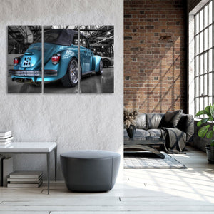 Framed 3 Panels - VW Beetle