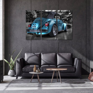 Framed 3 Panels - VW Beetle