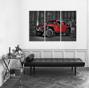 Framed 3 Panels - Jeep Wrangler