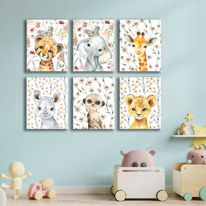 Framed 1 Panel - Kids Room - Cute Little Lion