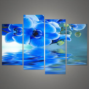 Framed 4 Panels - Flower