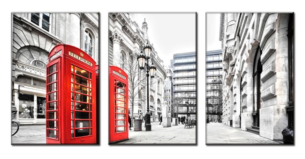 Framed 3 Panels  - London City